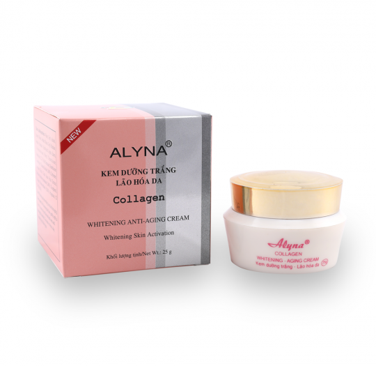 Alyna Kem Dưỡng Trắng Da Lão Hóa Da Collagen 25g