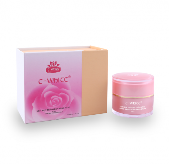 C-White Kem Mụn Trắng Da Chống Nắng 12g
