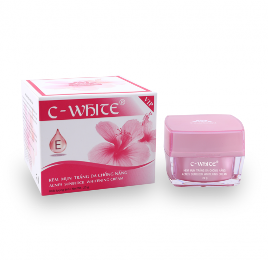 C-White Kem Mụn Trắng Da Chống Nắng 20g