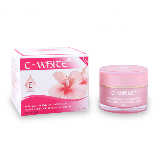 C-White Kem Mụn Trắng Da Chống Nắng 30g