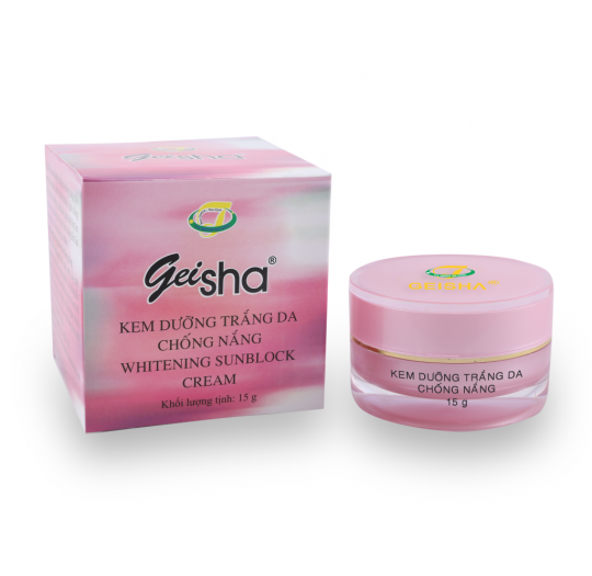 Geisha Kem Dưỡng Trắng Da, Chống Nắng 15g