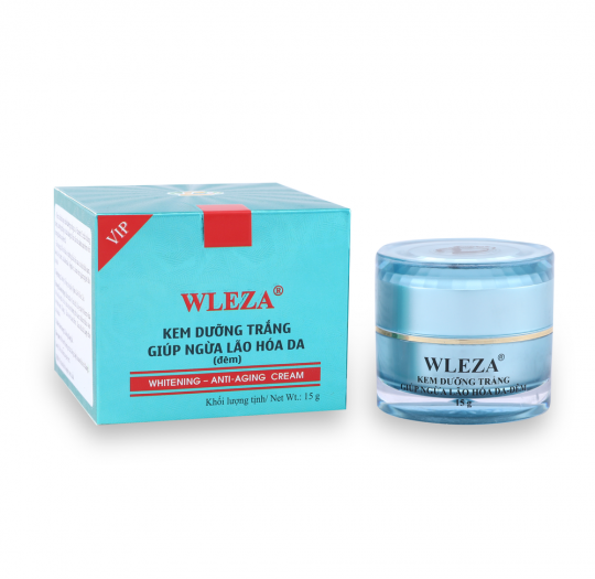 Wleza Kem Dưỡng Trắng Da Giúp Ngừa Lão Hóa (VIP) (Đêm) 15g