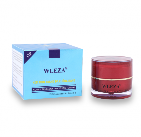 Wleza Kem Mụn Trắng Da Chống Nắng (VIP) 15g